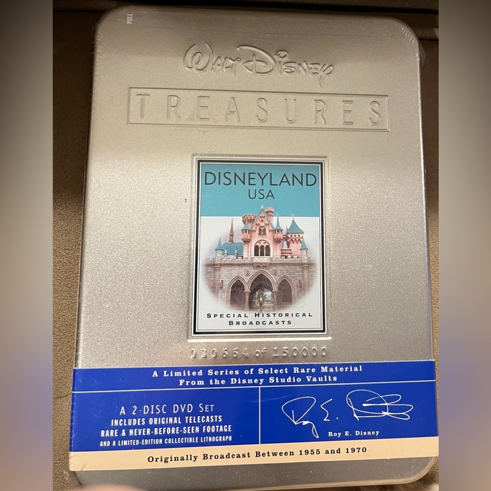 Vintage Walt Disney Disneyland special historical broadcast.  DVD